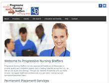 Tablet Screenshot of progressivenursing.com